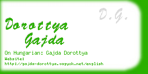 dorottya gajda business card